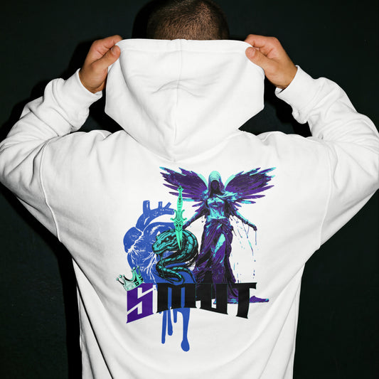 SMUT - Premium White Hoodie - Angel