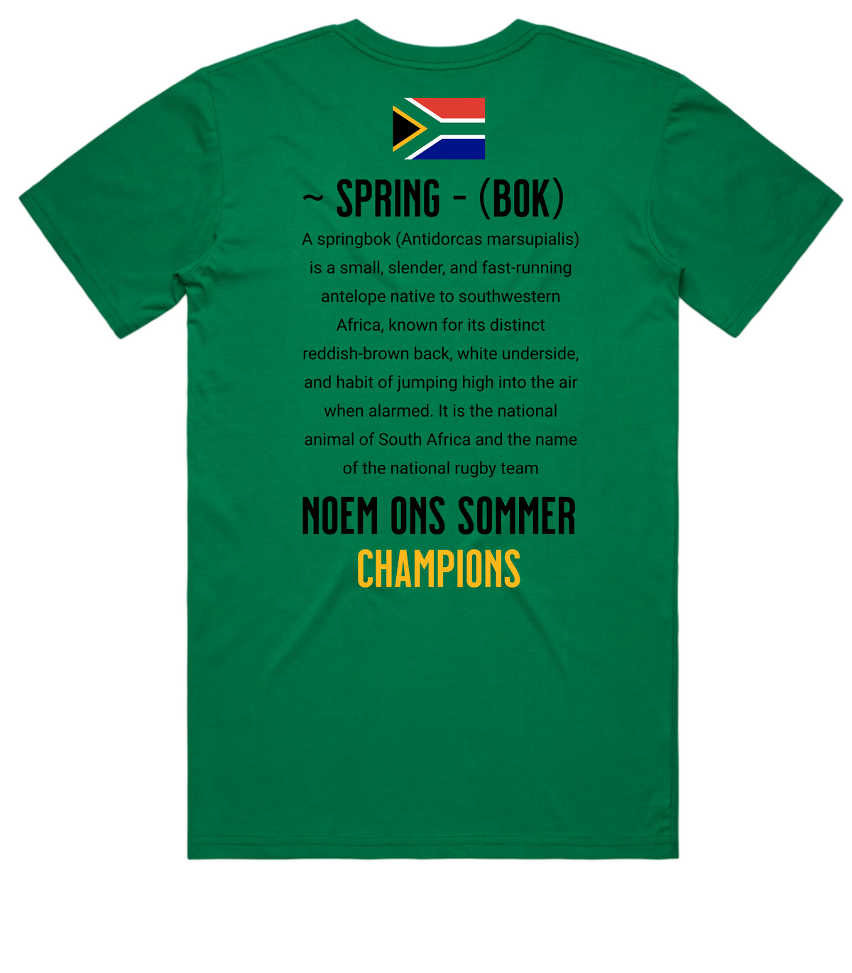 RWC 2027 - Springboks Fan Shirts