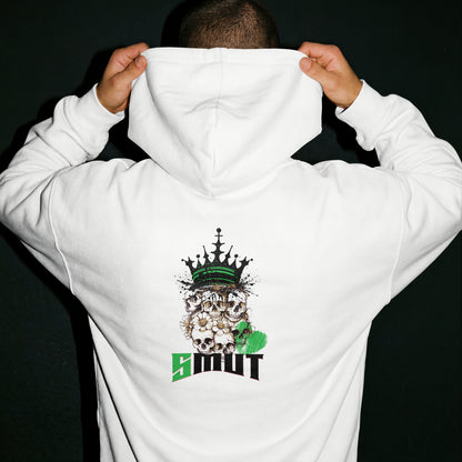 SMUT - Premium White Hoodie - Skulls group