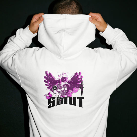 SMUT - Premium White Hoodie - My Heart