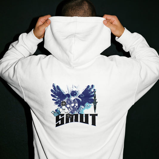 SMUT - Premium White Hoodie - My Heart
