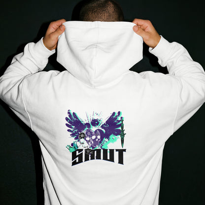 SMUT - Premium White Hoodie - My Heart