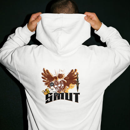 SMUT - Premium White Hoodie - My Heart