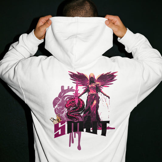 SMUT - Premium White Hoodie - Angel