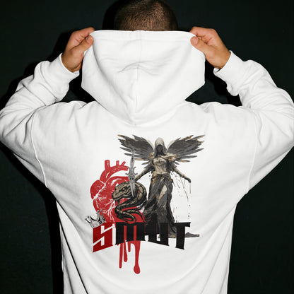 SMUT - Premium White Hoodie - Angel