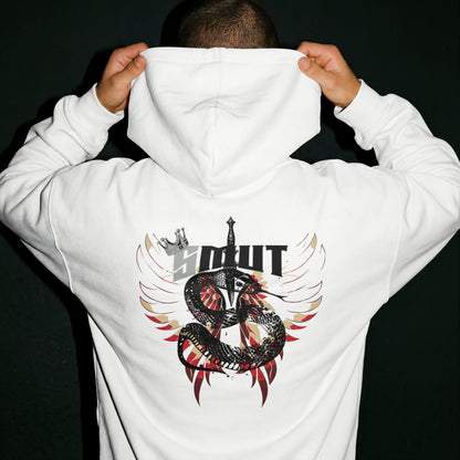 SMUT - Premium White Hoodie - Wings