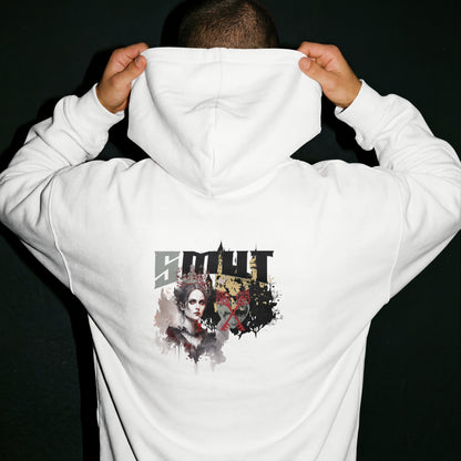 SMUT - Premium White Hoodie - The Queen