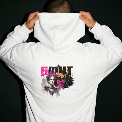 SMUT - Premium White Hoodie - The Queen