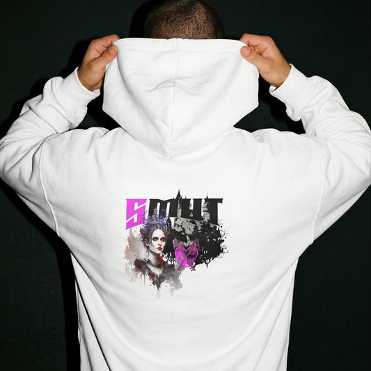 SMUT - Premium White Hoodie - The Queen